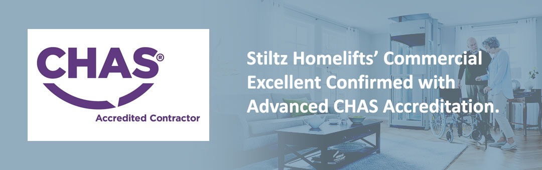 Stiltz Homelifts’ commercial excellence confirmed with Advanced CHAS Accreditation