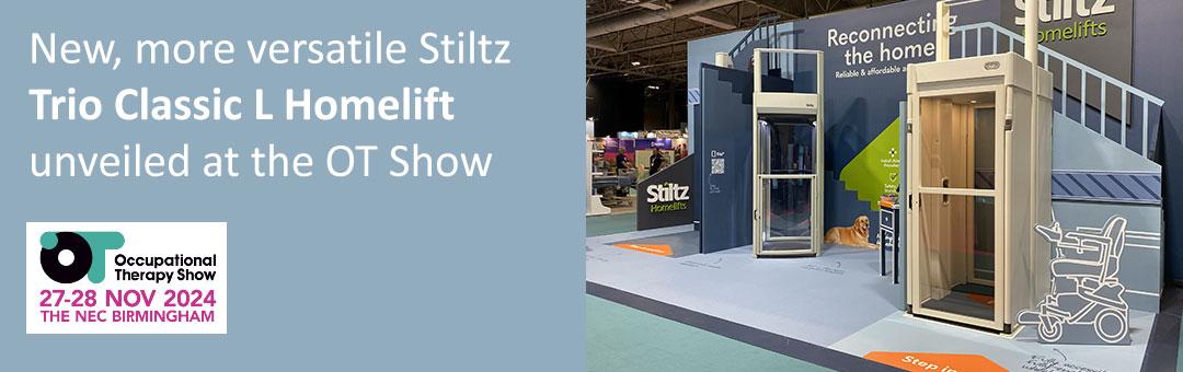 New, more versatile Stiltz Trio Classic L Homelift unveiled at OT Show